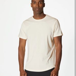 Cuts Clothing Curve Hem Crew Ivory M